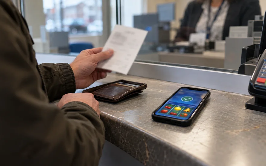 Playojo withdrawal times: receipt, wallet, terminal and casino-wallet phone at generic service counter